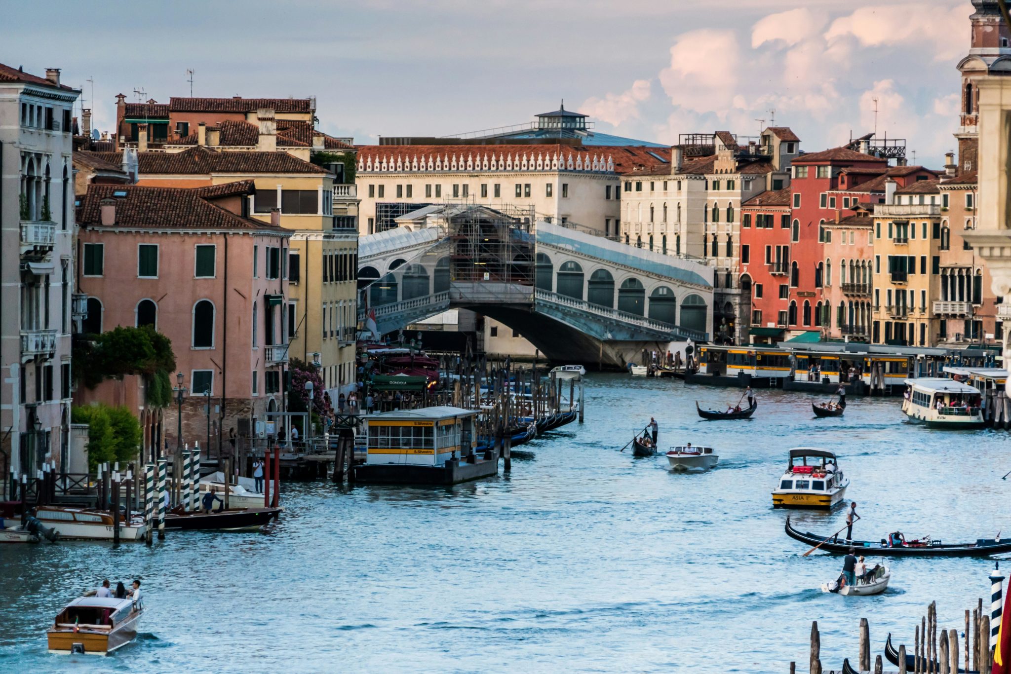 Les balades sur l'eau à Venise
