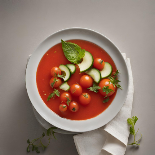 Gazpacho aux Tomates et Concombres