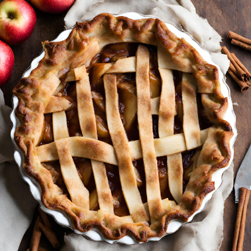 Tarte aux Pommes Caramélisées et à la Cannelle